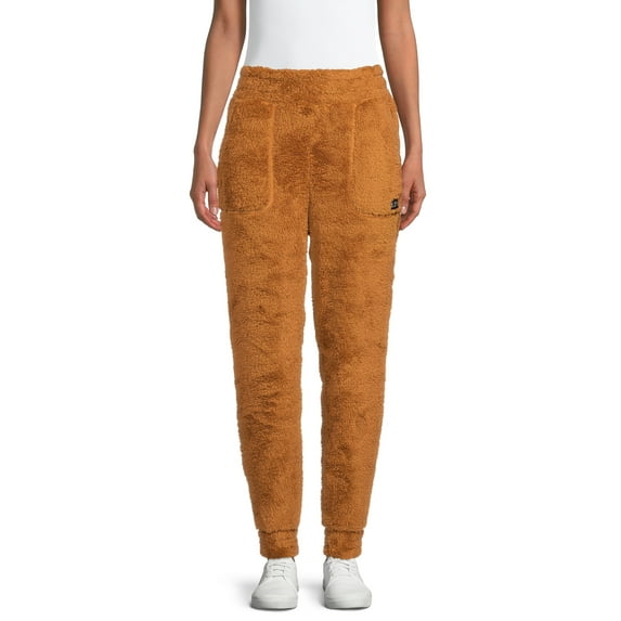 No Boundaries Juniors' High Rise Plush Joggers