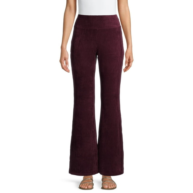 No Boundaries Juniors’ High Rise Pull-On Stretch Cord Flare Pants ...