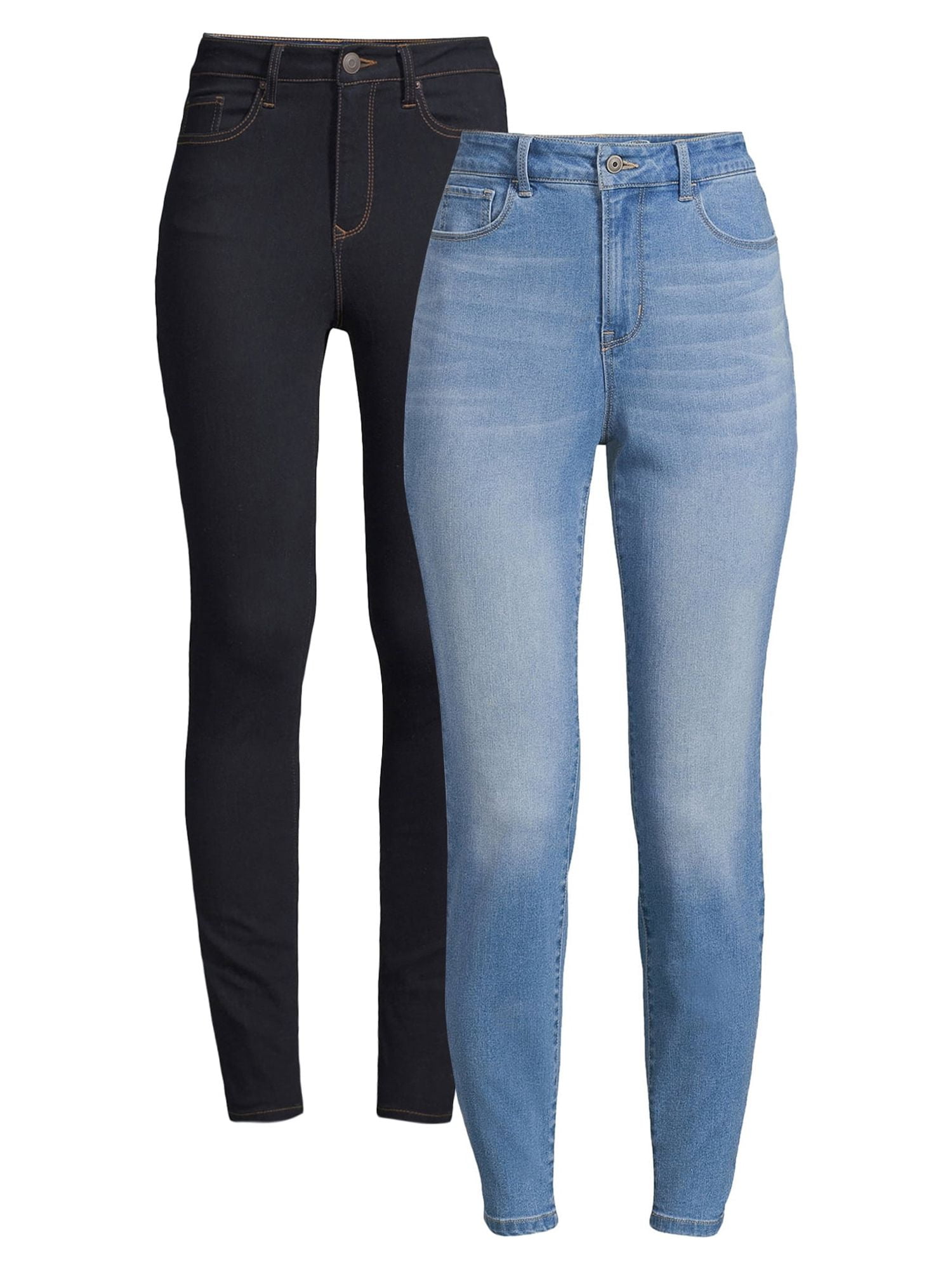 No Boundaries High Rise Skinny Jeans, 2-Pack, Women's No Boundaries High Rise Skinny Jeans, 2-Pack, Women's