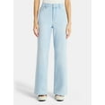 thumbnail image 1 of No Boundaries High Rise Baggy Wide Leg Jeans, 32" Inseam, Women's and Women's Plus Sizes XXS-4X, 1 of 6