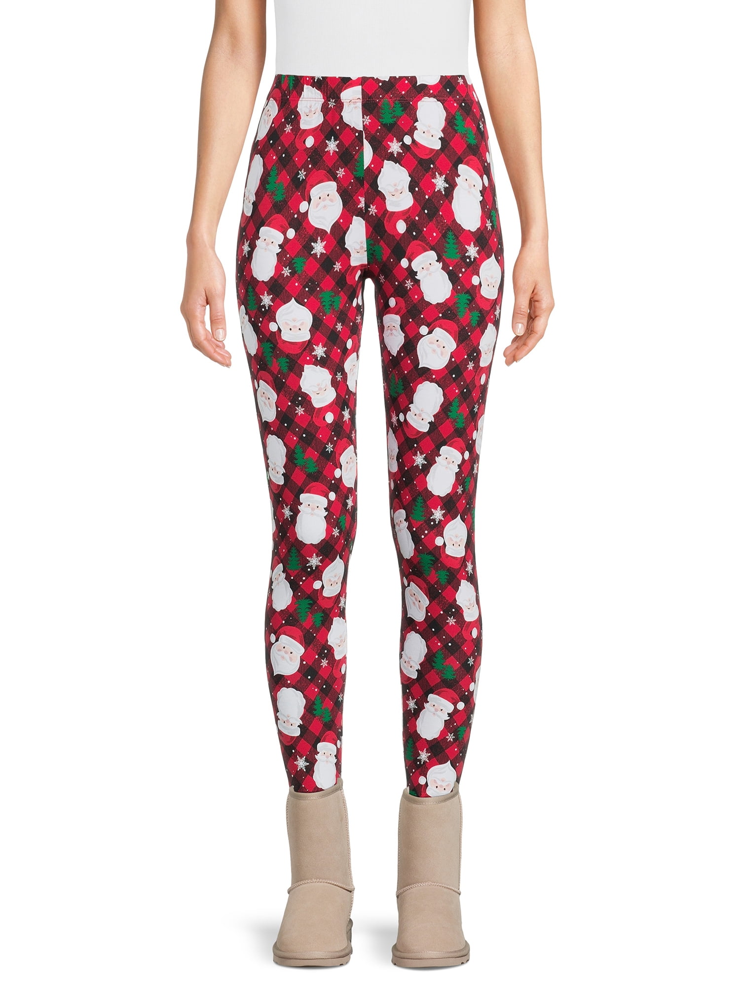 No Boundaries Juniors Holiday Print Leggings 