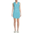 thumbnail image 1 of No Boundaries Juniors’ Hooded Terry Dress, 1 of 5