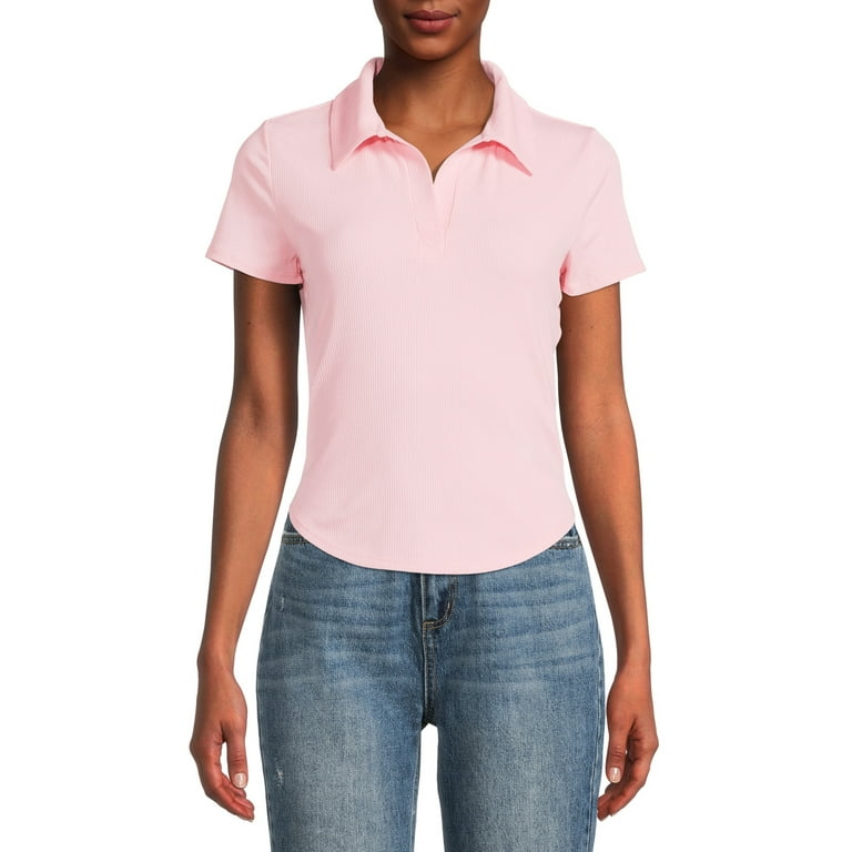 No Boundaries Juniors Johnny Collar Polo Walmart