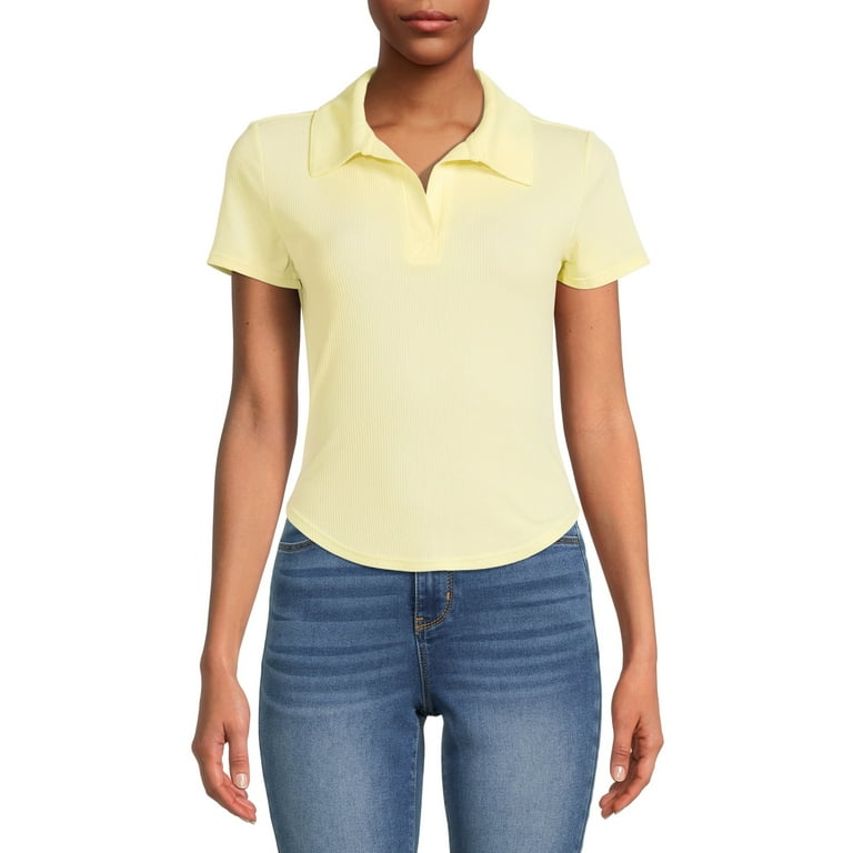 No Boundaries Juniors Johnny Collar Polo Walmart