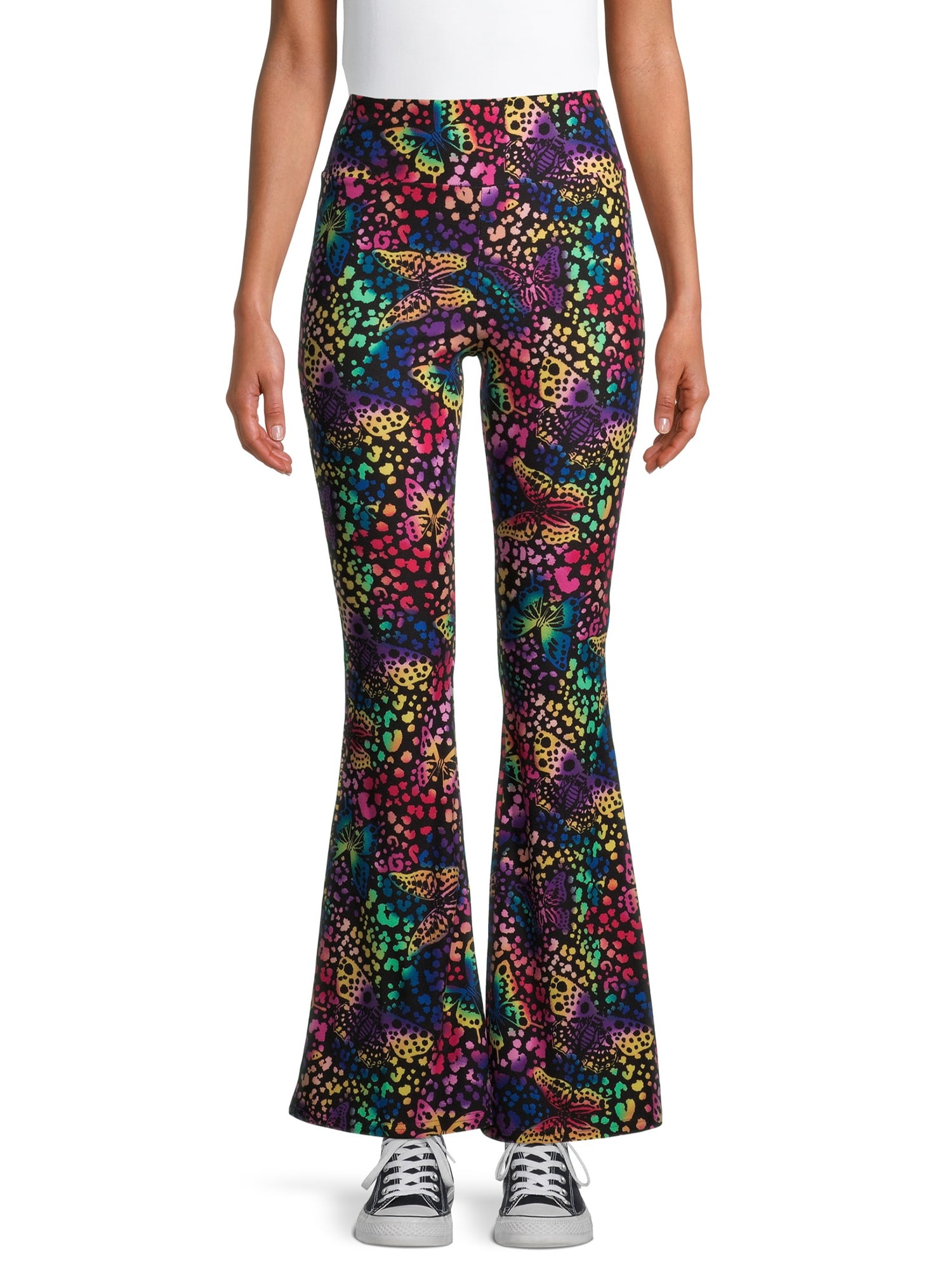 No Boundaries Juniors' Knit Flare Pants 