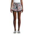 thumbnail image 1 of No Boundaries Juniors' Knit Gauze Shorts, 1 of 6