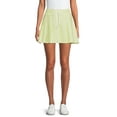 thumbnail image 1 of No Boundaries Juniors' Knit Pleated Mini Skirt, 1 of 5