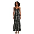 thumbnail image 1 of No Boundaries Knot Front Maxi Dress, Women's and Women's Plus, 1 of 5