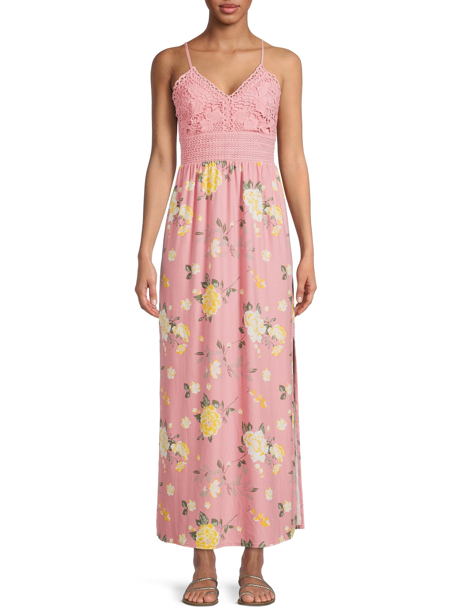 No Boundaries Juniors' Lace Bodice Maxi Dress - Walmart.com No Boundaries Juniors' Lace Bodice Maxi Dress - Walmart.com