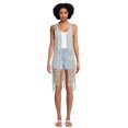 thumbnail image 1 of No Boundaries Juniors Lace Crochet Cardigan, 1 of 5