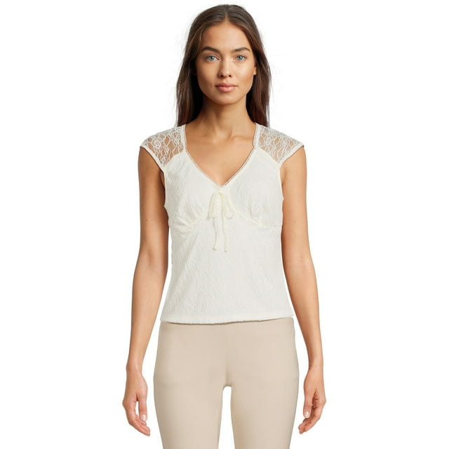 No Boundaries Juniors Lace Top