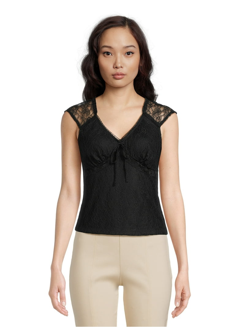 トップス lace up design no sleeve tops No Boundaries Juniors' Lace-Up Top-Green-XXL(19)-NWT | eBay