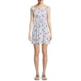 thumbnail image 1 of No Boundaries Juniors Lace Up Waist Dress, 1 of 1