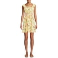 thumbnail image 1 of No Boundaries Juniors' Lace Up Waist Dress, 1 of 5