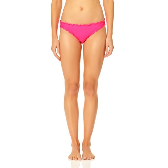 No Boundaries Juniors’ Lettuce Edge Bikini Swim Bottom
