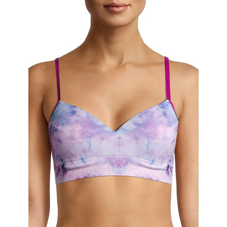 Victoria's Secret PINK Tie Dye Light Purple Smooth Lightly Lined Non Wired  T-Shirt Bra