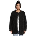 thumbnail image 1 of No Boundaries Juniors' Long Faux Fur Jacket, Size XS-XXXL, 1 of 5