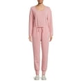 thumbnail image 1 of No Boundaries Juniors’ Long Sleeve Jumpsuit, 1 of 5