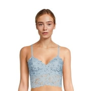 New No Boundaries NOBO Bralette Lace Wirefree Convertible Straps Sz Large  (C16-6
