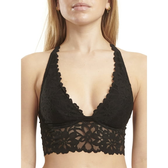 No Boundaries Juniors Longline Lace Bra