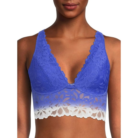 No Boundaries Juniors Longline Lace Bra