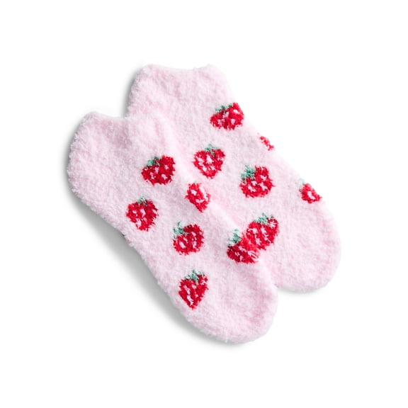 No Boundaries Low Cut Cozy Socks, 1-Pack, Women's, Size 4-10