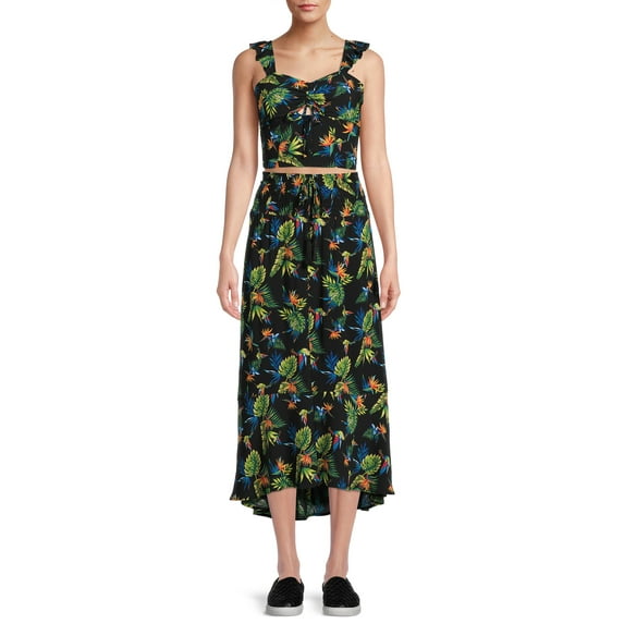 No Boundaries Juniors Maxi Skirt Set, 2-Piece