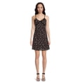 thumbnail image 1 of No Boundaries Juniors Mesh Dress with Lace Detail, Sizes XS-XXL, 1 of 6