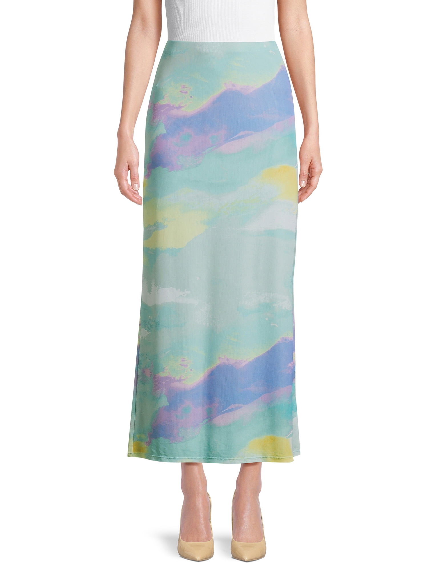 No Boundaries Juniors Mesh Maxi Skirt, Sizes XS-XXXL