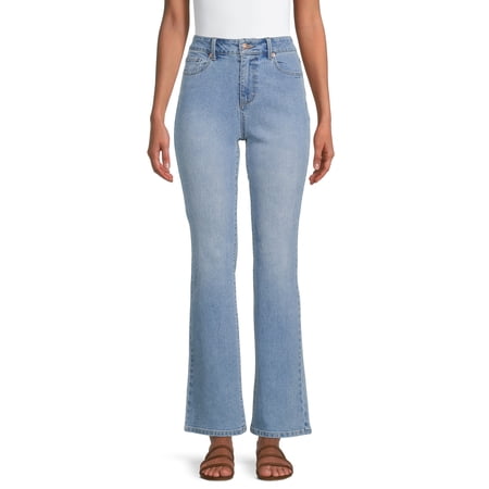 No Boundaries Juniors' Mid Rise Bootcut Jeans