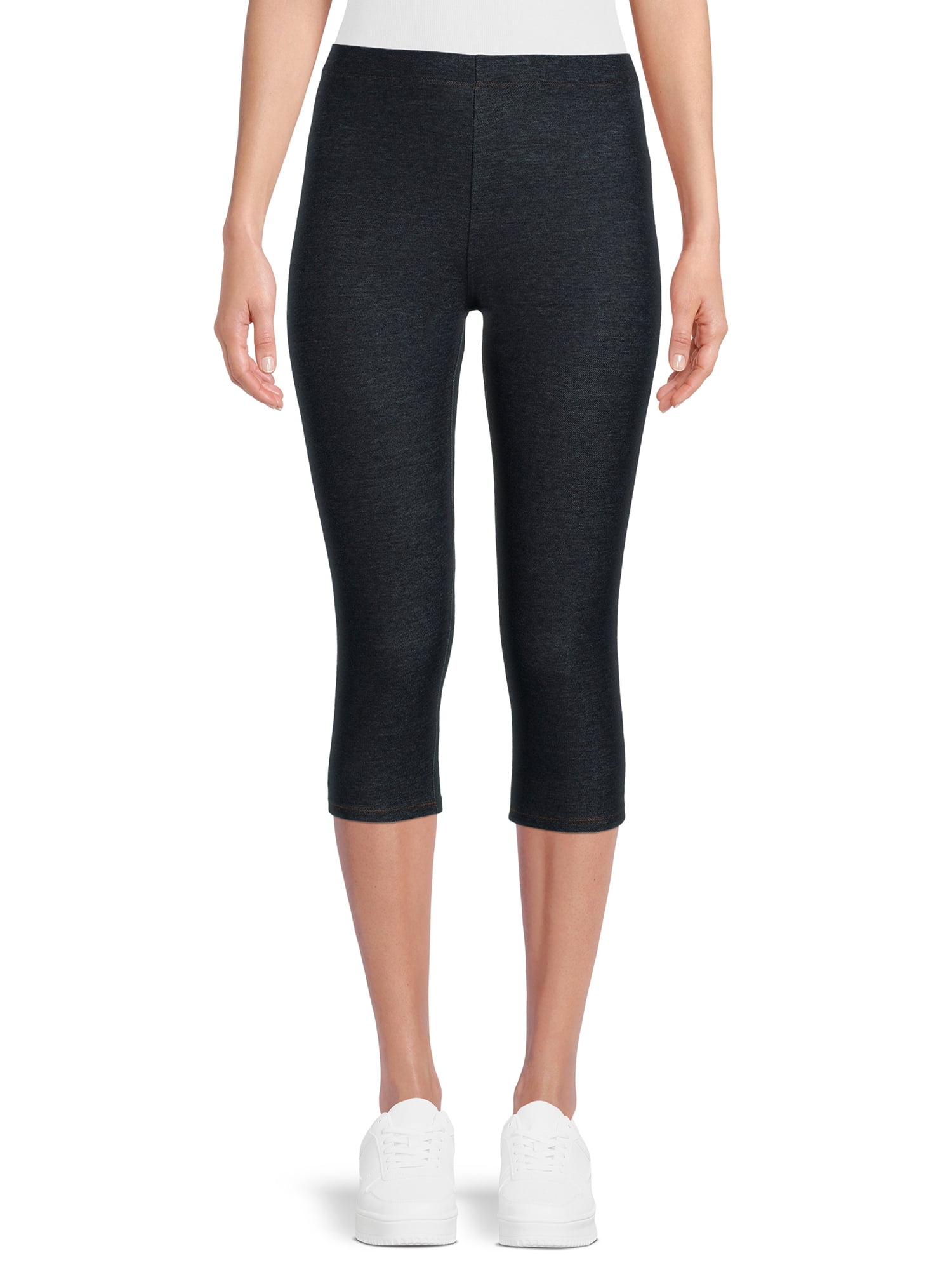 No Boundaries Juniors Mid Rise Capri Leggings, Sizes S-3X 