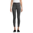 thumbnail image 1 of No Boundaries Juniors' Mid Rise Pull-On Jeggings with Rib Waistband, 1 of 6