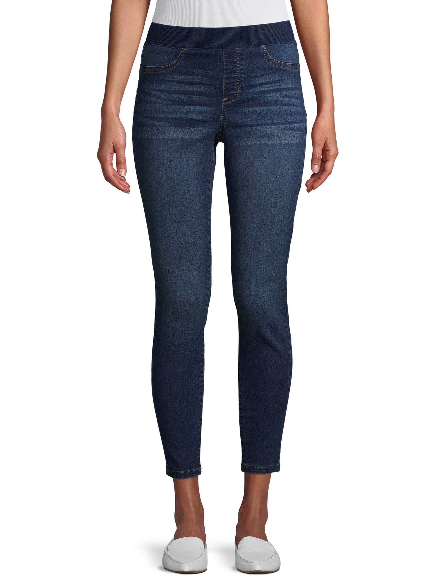 Buy online Mid Waist Denim Jegging from Jeans & jeggings for Women by La  Fem for ₹689 at 47% off