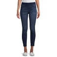 thumbnail image 1 of No Boundaries Juniors' Mid Rise Pull-On Jeggings with Rib Waistband, 1 of 7