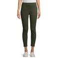 thumbnail image 1 of No Boundaries Juniors' Mid Rise Pull-On Jeggings with Rib Waistband, 1 of 7