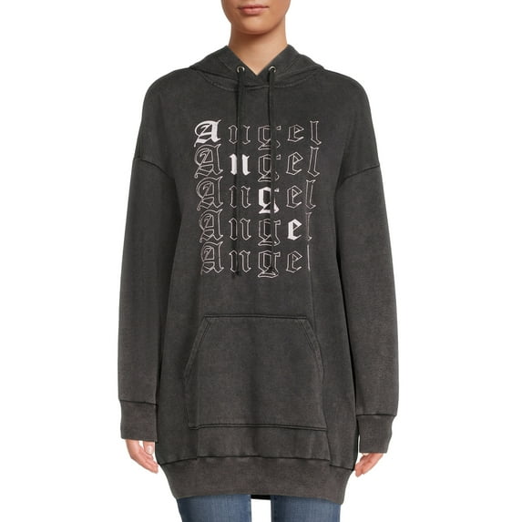 No Boundaries Juniors’ Mineral Wash Hoodie