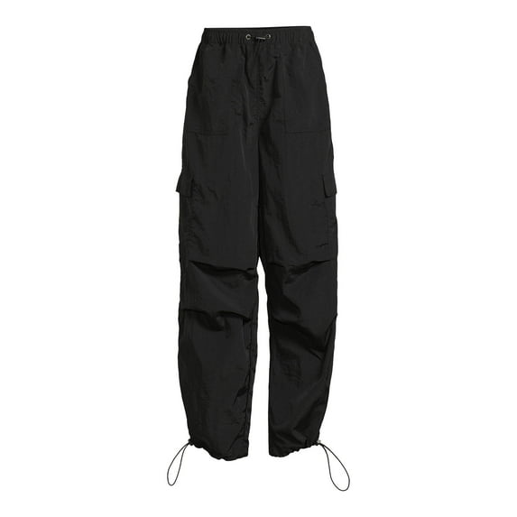 No Boundaries Juniors’ Parachute Pants, Sizes XS-XXXL, 29.5" Inseam