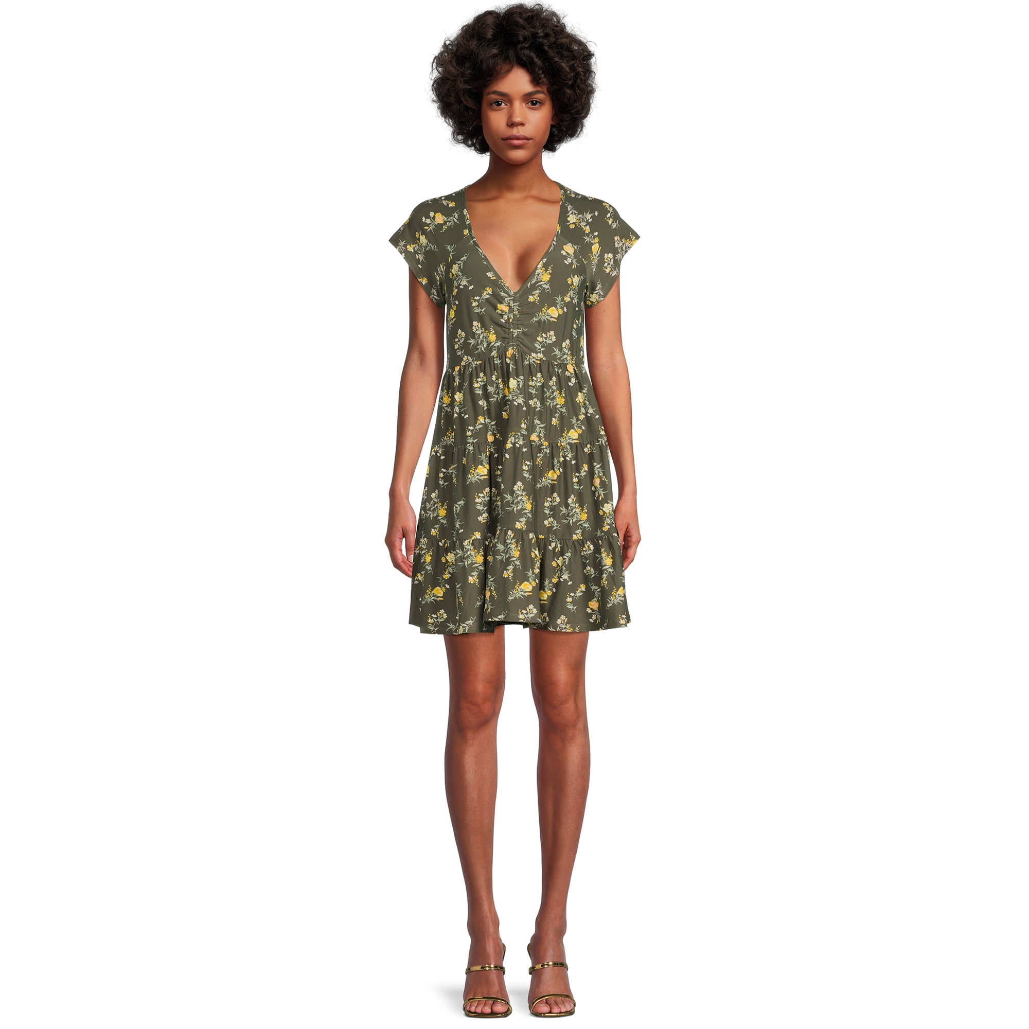 No Boundaries Juniors Peasant Babydoll Dress - Walmart.com