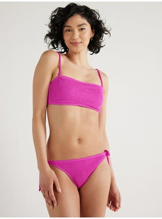 Aofany Women Bikini Junior Swimsuits for Teen Girls 2 Piece Bathing Suits  Thong String Triangle Bikini Gray S 