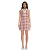 No Boundaries Juniors Plaid Two for One Dress