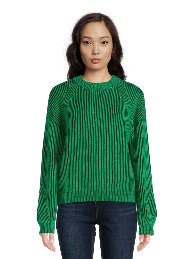 No Boundaries Juniors Plaited Pullover Sweater