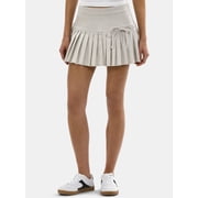 No Boundaries Juniors Pleated Mini Skort, Women's