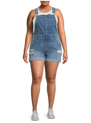 YDX Smart Jeans Juniors Cotton Denim Jumpsuit for Woman Sexy Sleeveless Zip  True Blue Size 9 