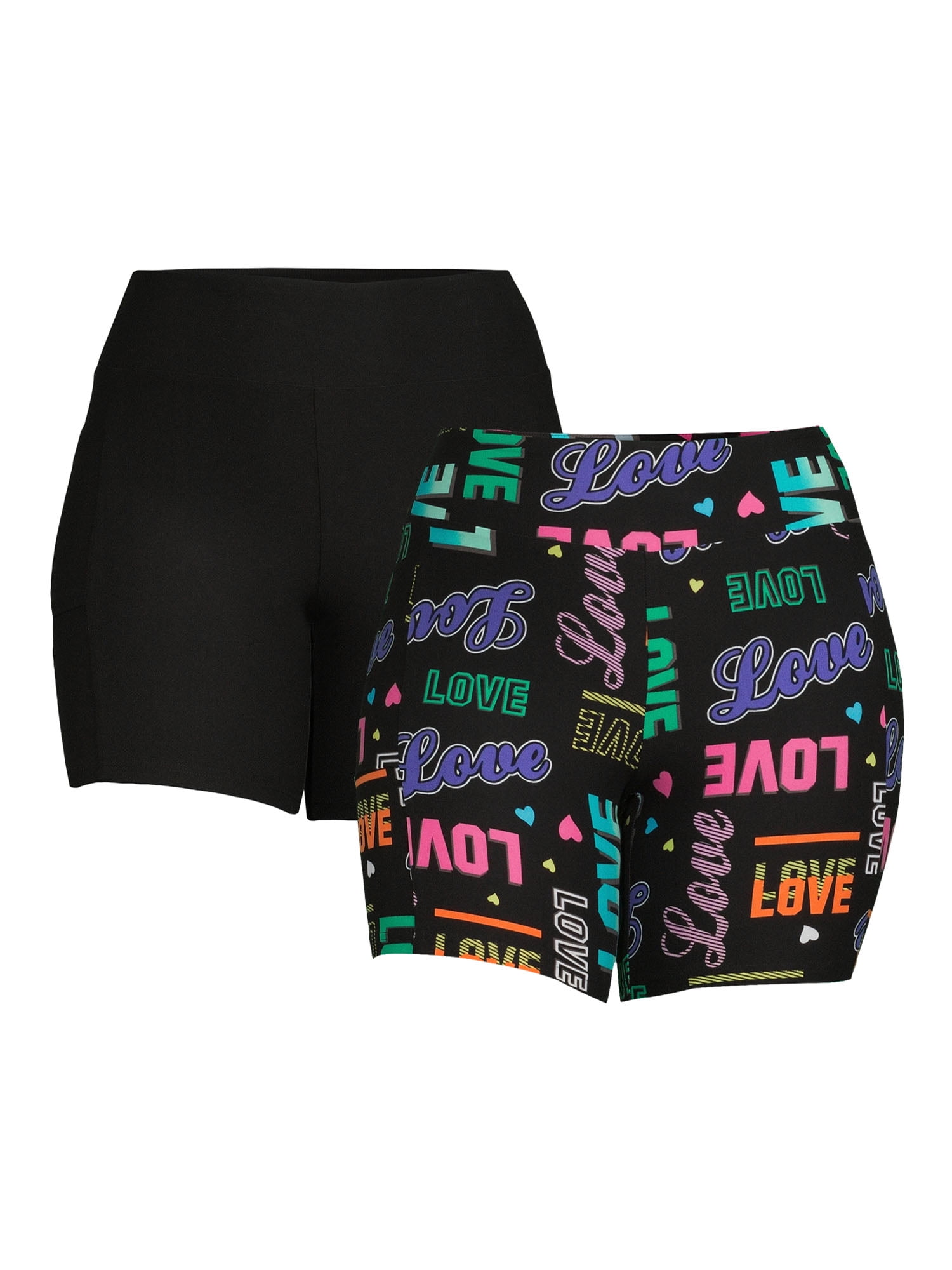 No Boundaries Juniors Plus Size Bike Shorts 2 Pack Walmart no-boundaries-juniors-plus-size-bike-shorts-2-pack-walmart