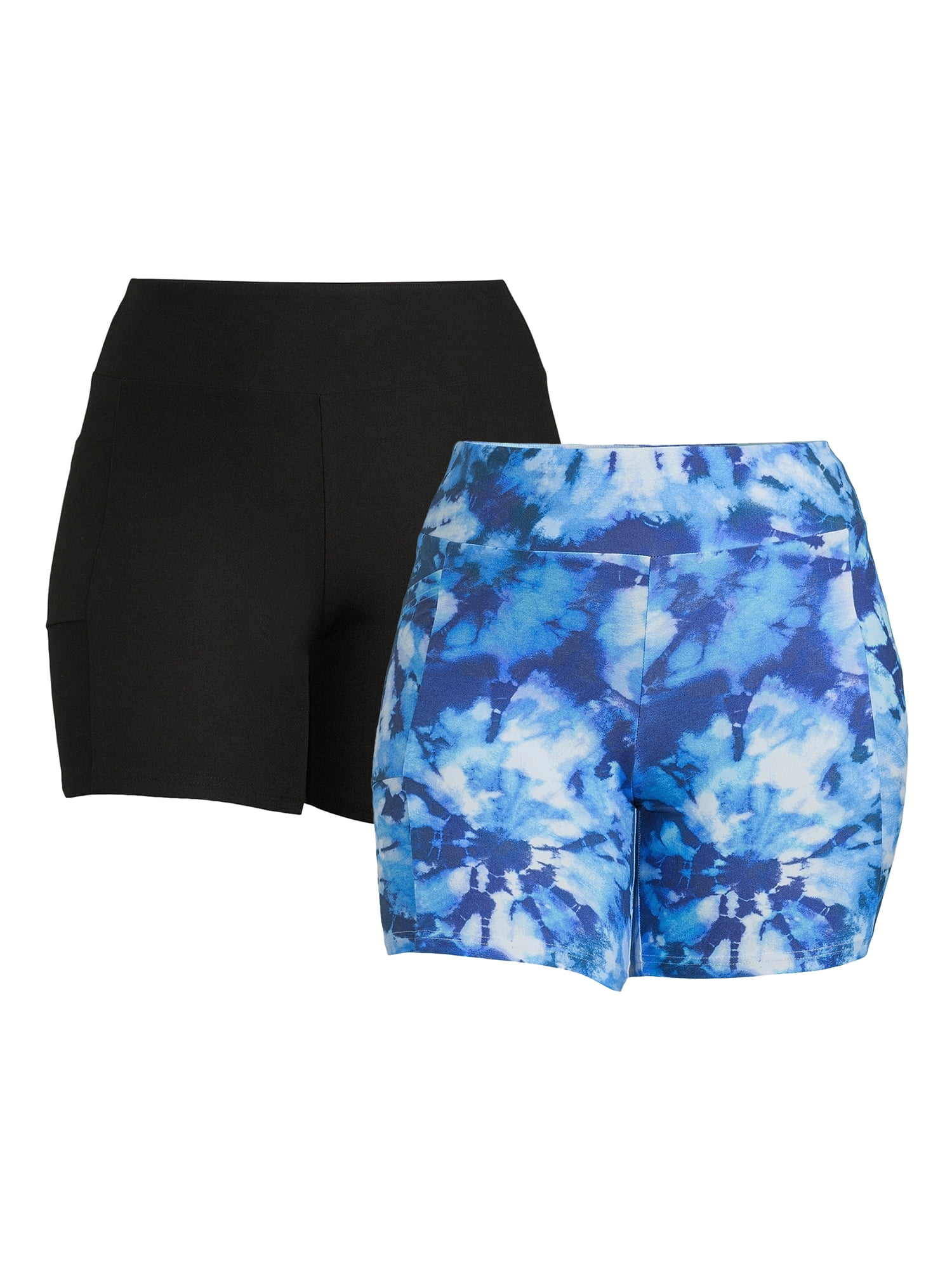 No Boundaries Juniors Plus Size Bike Shorts with Cell Phone Pockets, 7