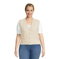 Shop No Boundaries Juniors Plus Size Button Front Sweater Vest Great