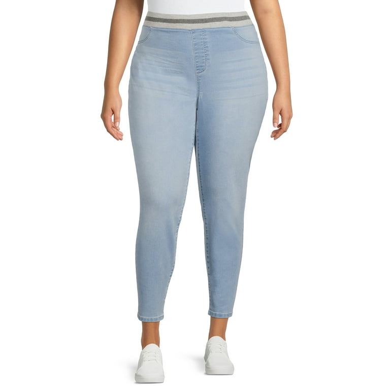 No Boundaries Juniors' Plus Size Essential Knit Pull On Jeggings