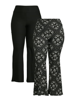 Bell Bottom Pants for Women Boho Print Stretchy High Waist Flare Yoga Pants  Slim Fit Palazzo Leggings Trousers 