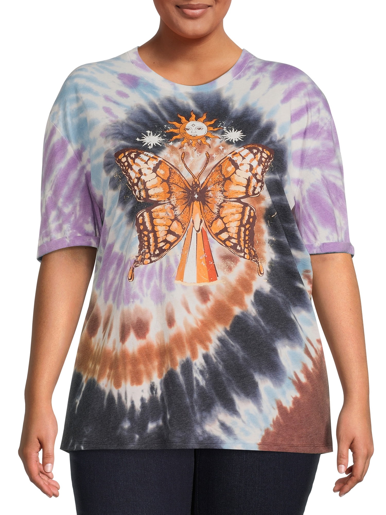Grateful Dead Red Short Sleeve Tie Dye Graphic Tee Vintage Adult Shirt Large A