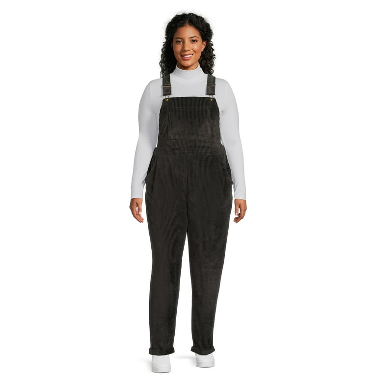 Black cord overalls store